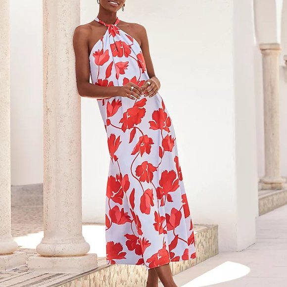 Ann Taylor Dresses & Skirts - Ann Taylor Floral Halter Maxi Dress